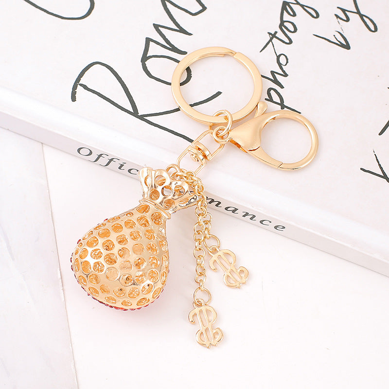 Wholesale Alloy Diamond Wallet Keychain